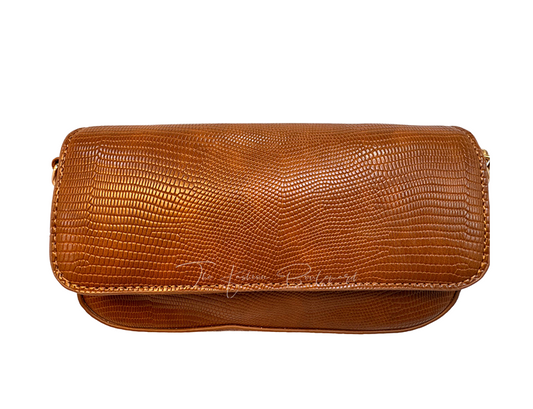 Women’s Tan Faux Snakeskin Crossbody Bag Primark