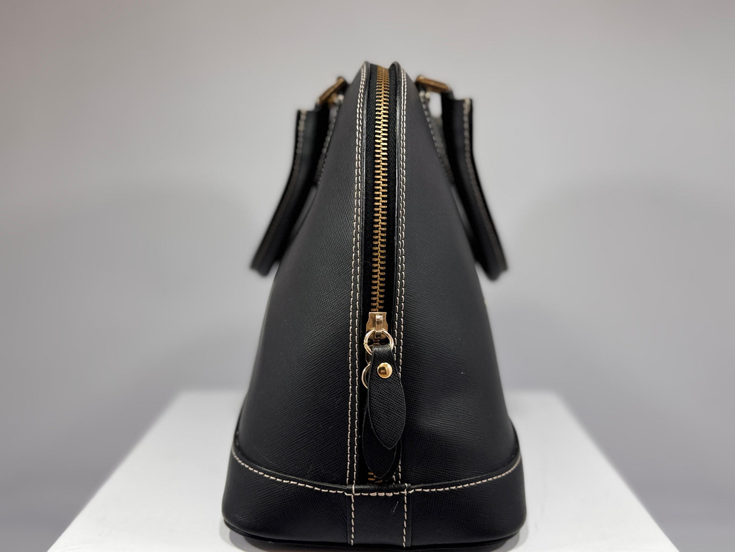 Pierre Cardin Leather Handbag – Black
