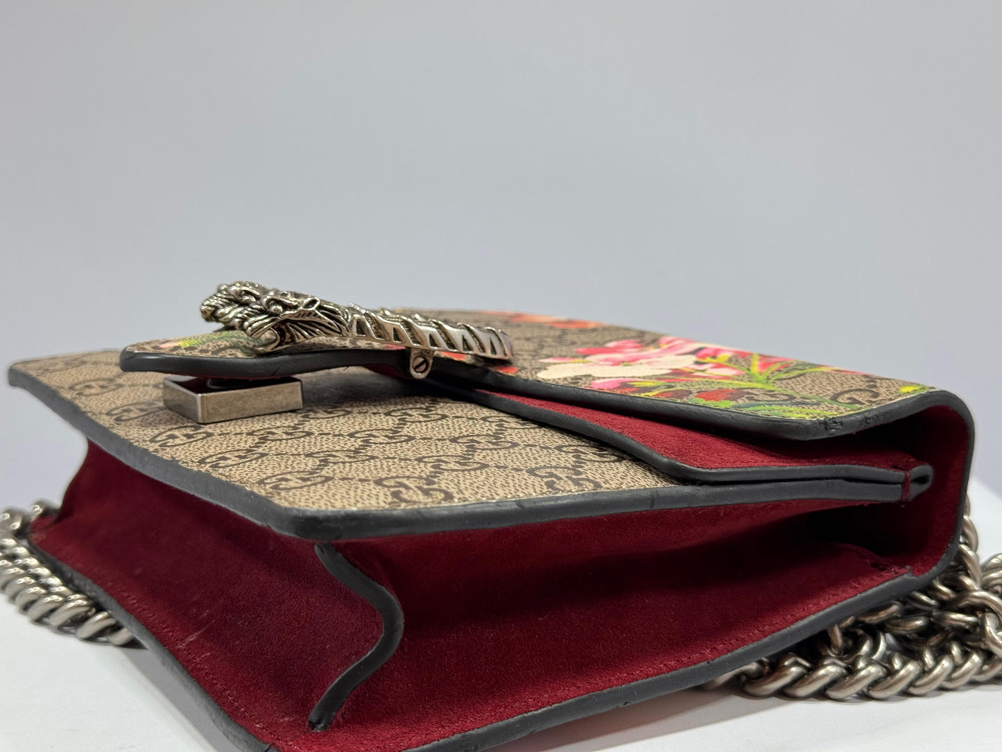 Gucci Dionysus GG Supreme Blooms Mini – Brown/Antique Rose