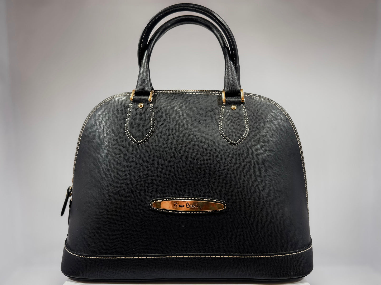 Pierre Cardin Leather Handbag – Black