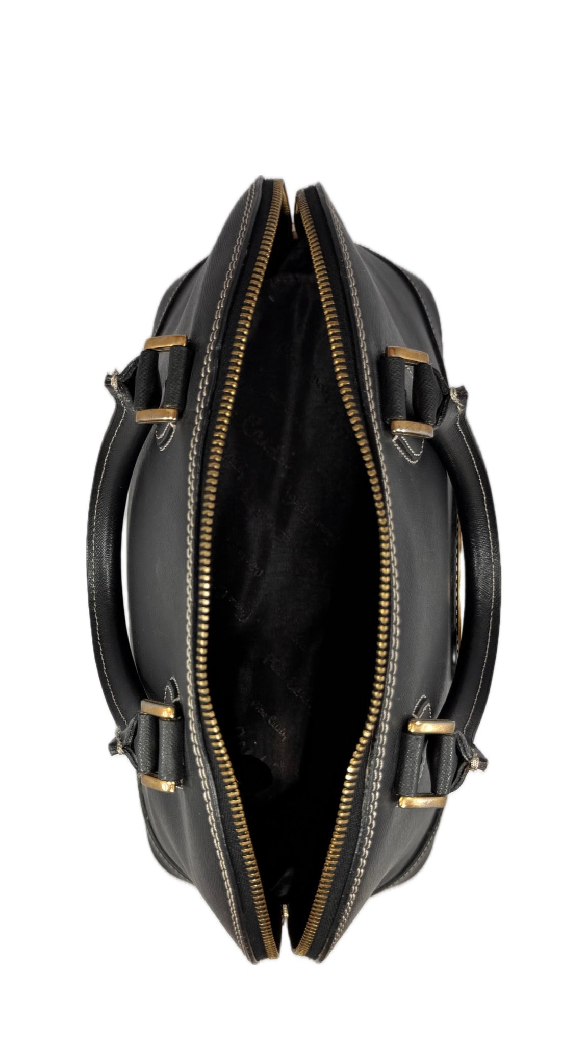 Pierre Cardin Leather Handbag – Black