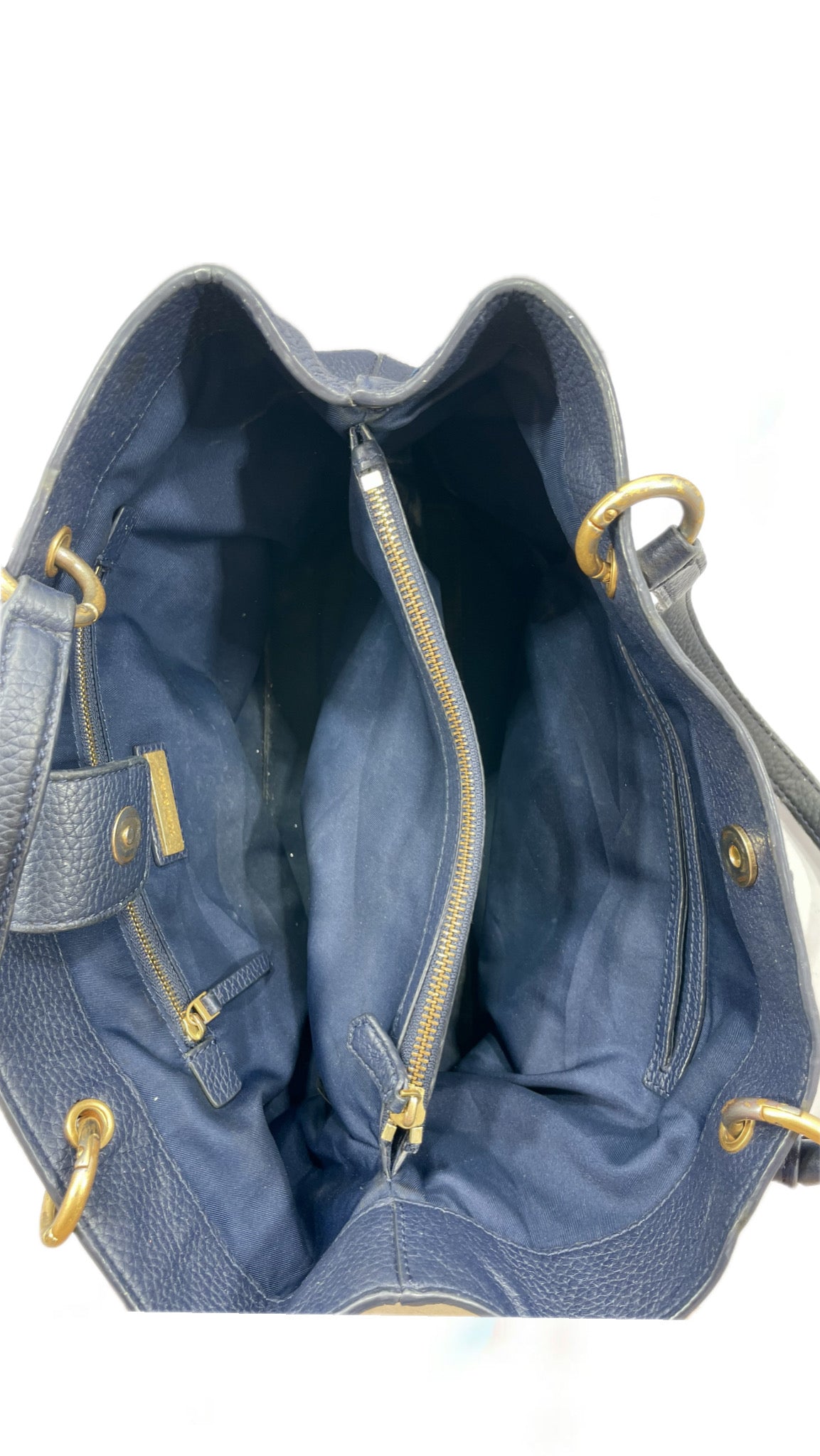 Tory Burch McGraw Tote – Navy Blue
