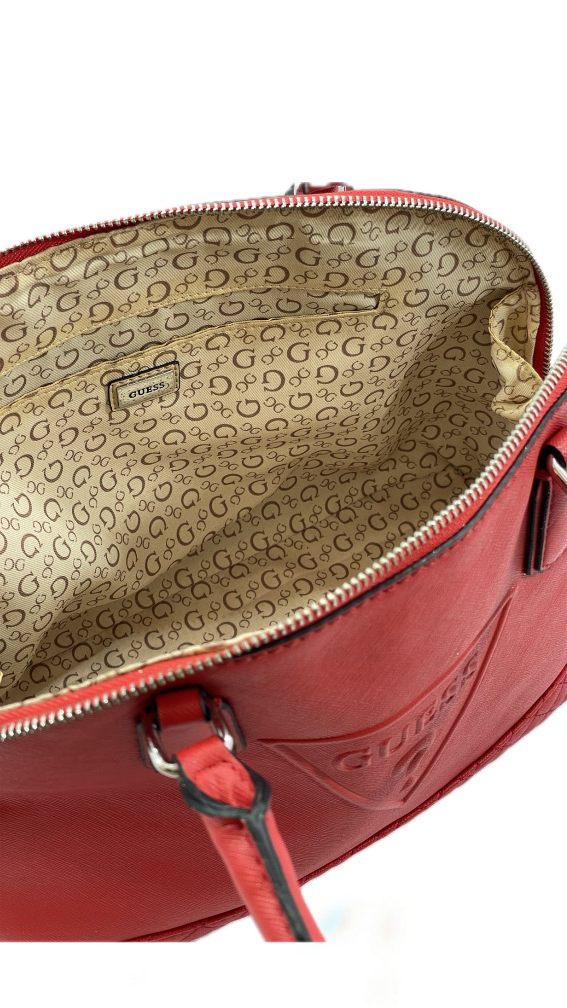 Guess Tassel Detail Bag – Red (Duffel Style)