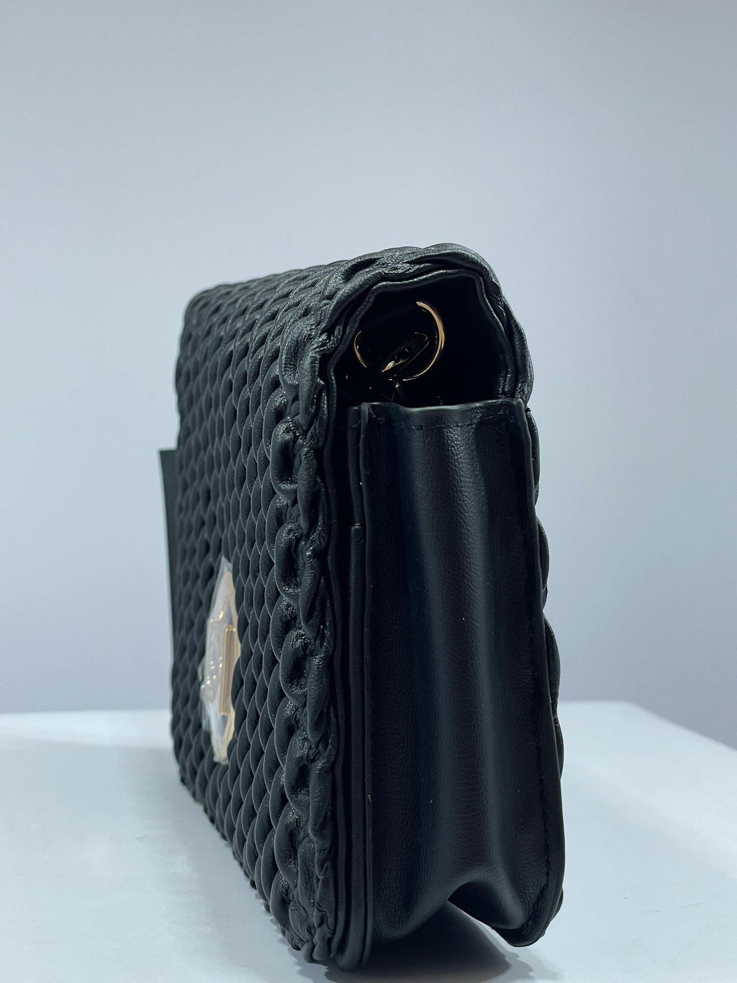 BEBE Black Embossed Crossbody