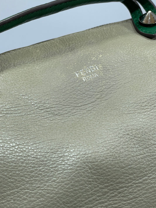 Fendi Vitello Dolce 4-Color “By The Way” Boston Bag – Gray