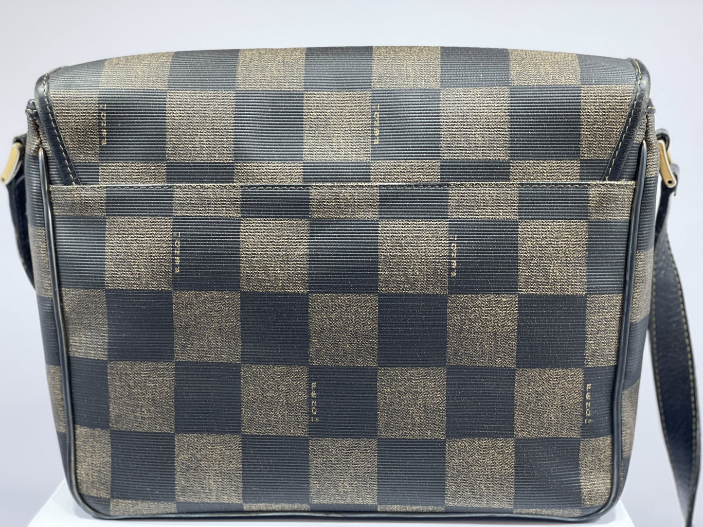 Fendi Dark Brown Leather Crossbody