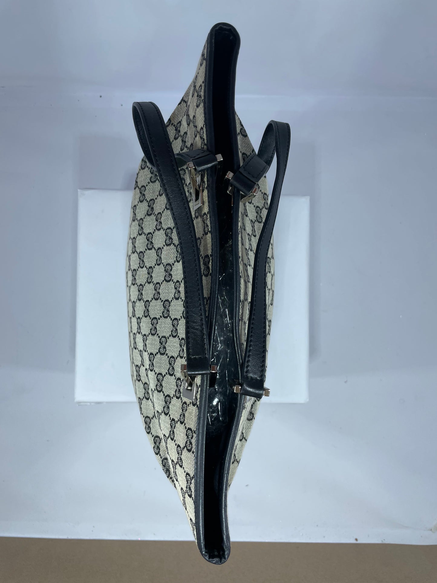 Gucci GG Canvas/Leather 2-Way Tote Bag