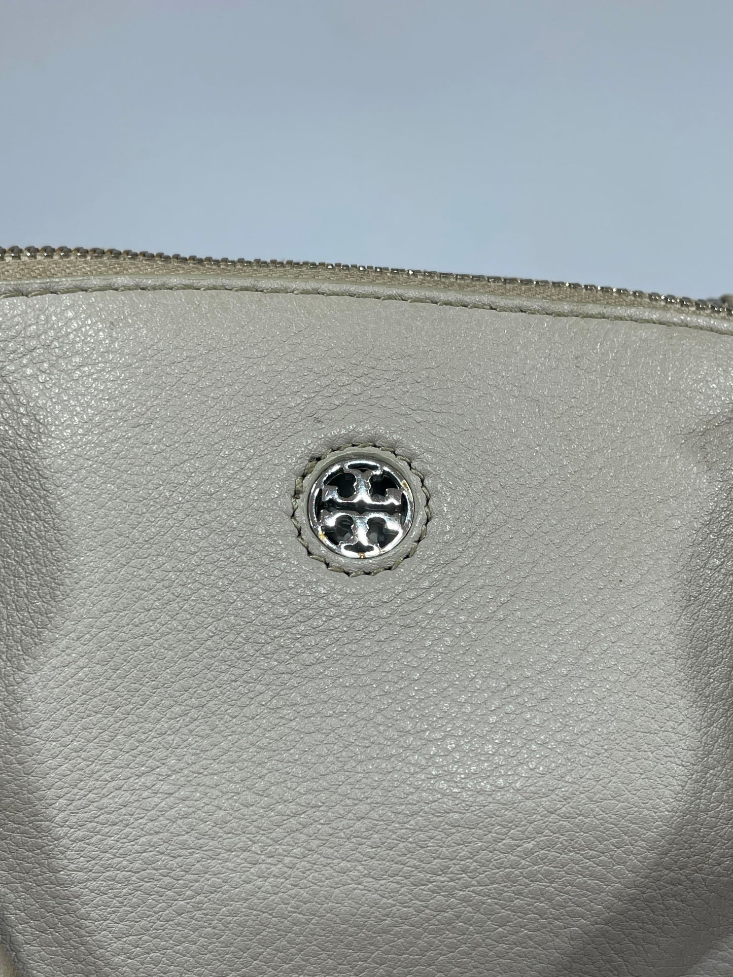 Tory Burch 2-Way Shoulder Bag with Tassels – Beige Brown