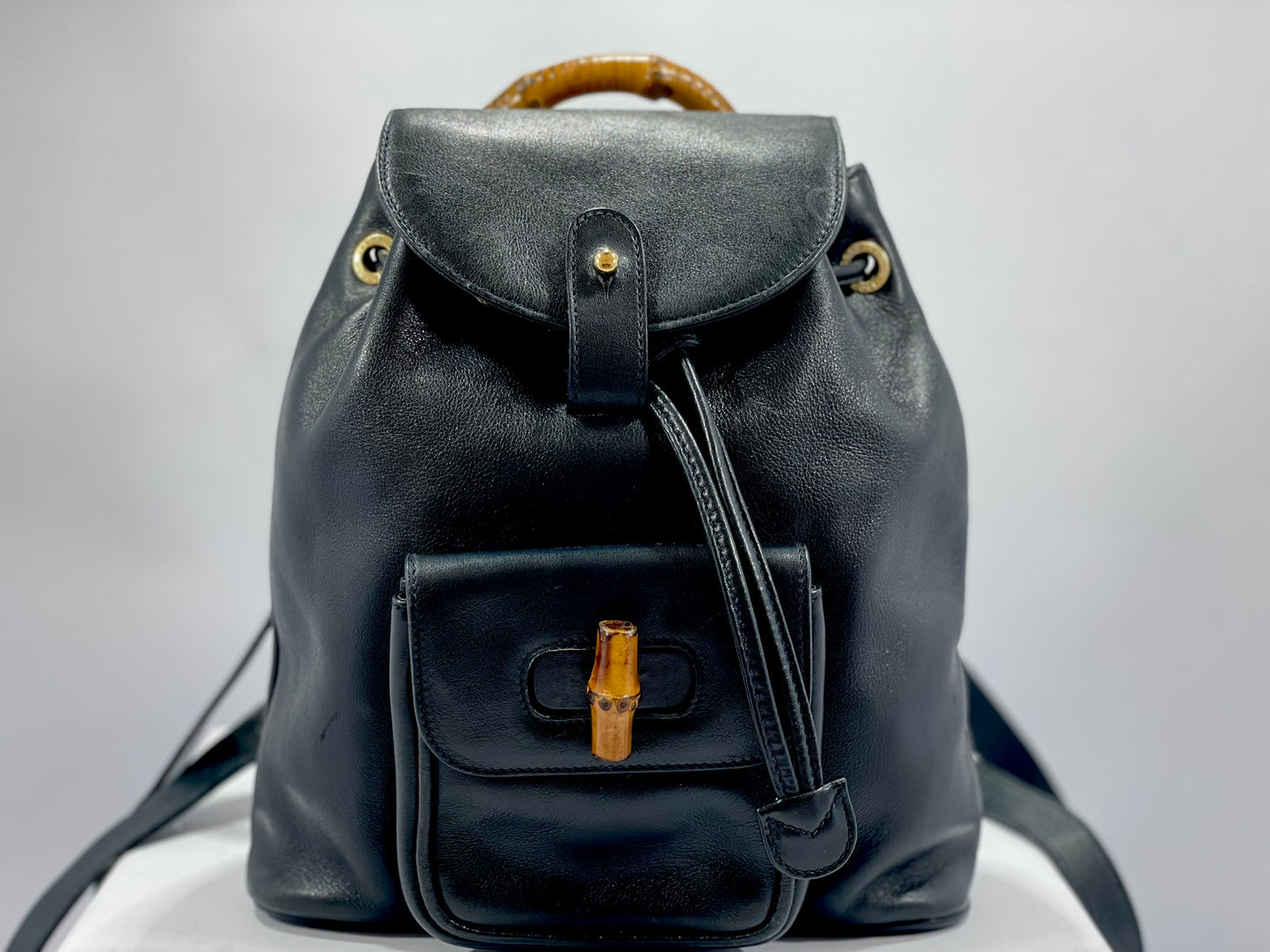 Gucci Bamboo Mini Backpack – Black
