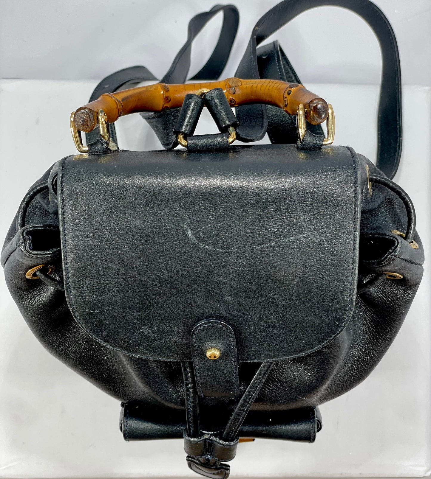 Gucci Bamboo Mini Backpack – Black