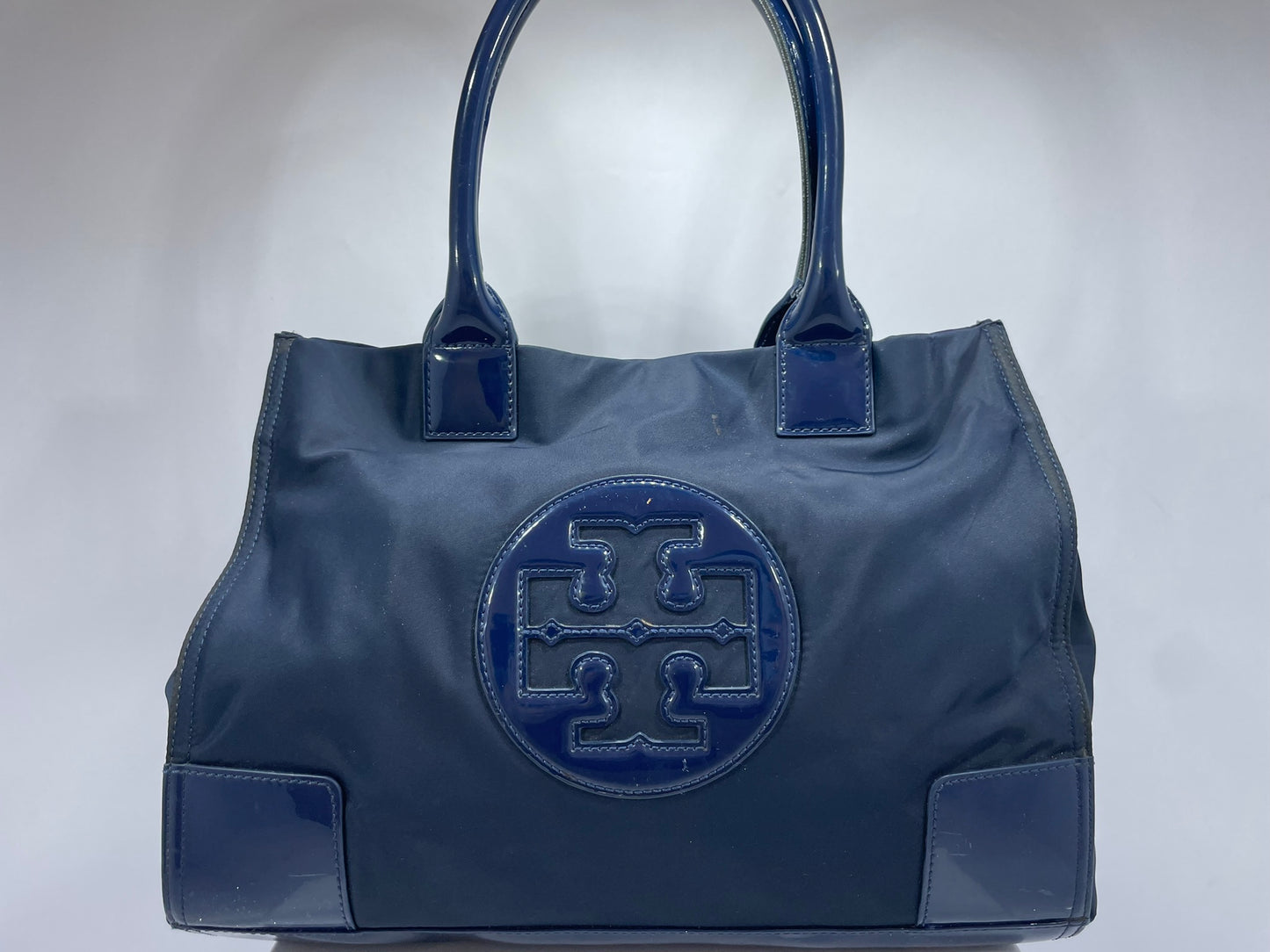 Tory Burch Ella Tote Bag – Navy Blue