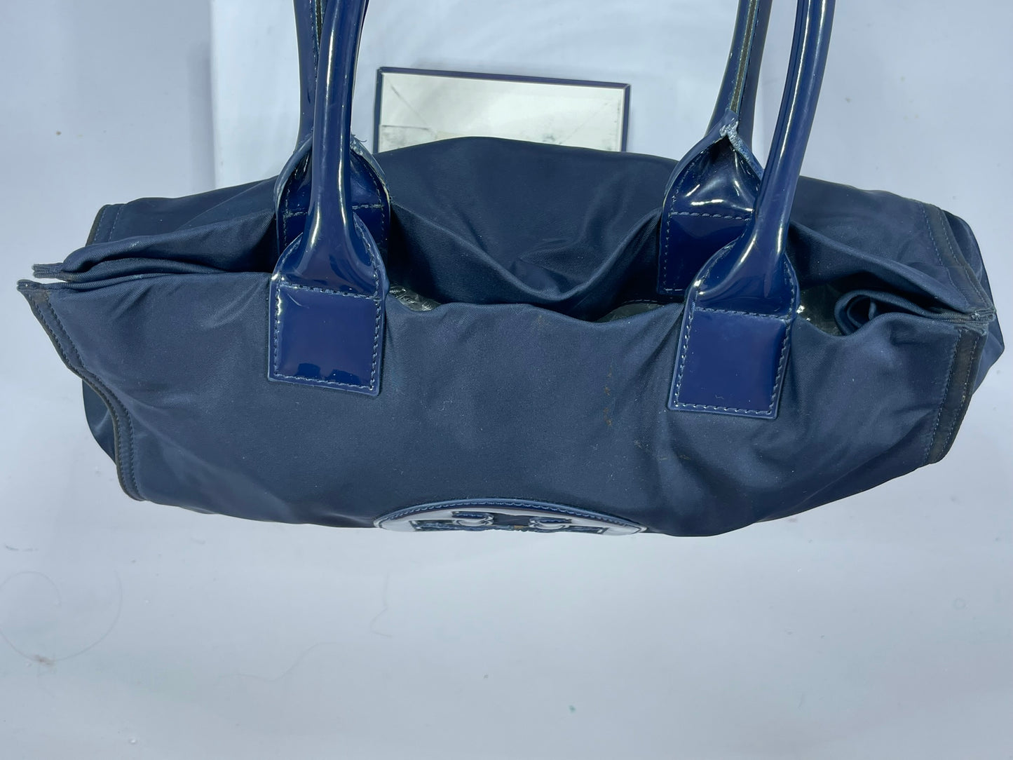 Tory Burch Ella Tote Bag – Navy Blue