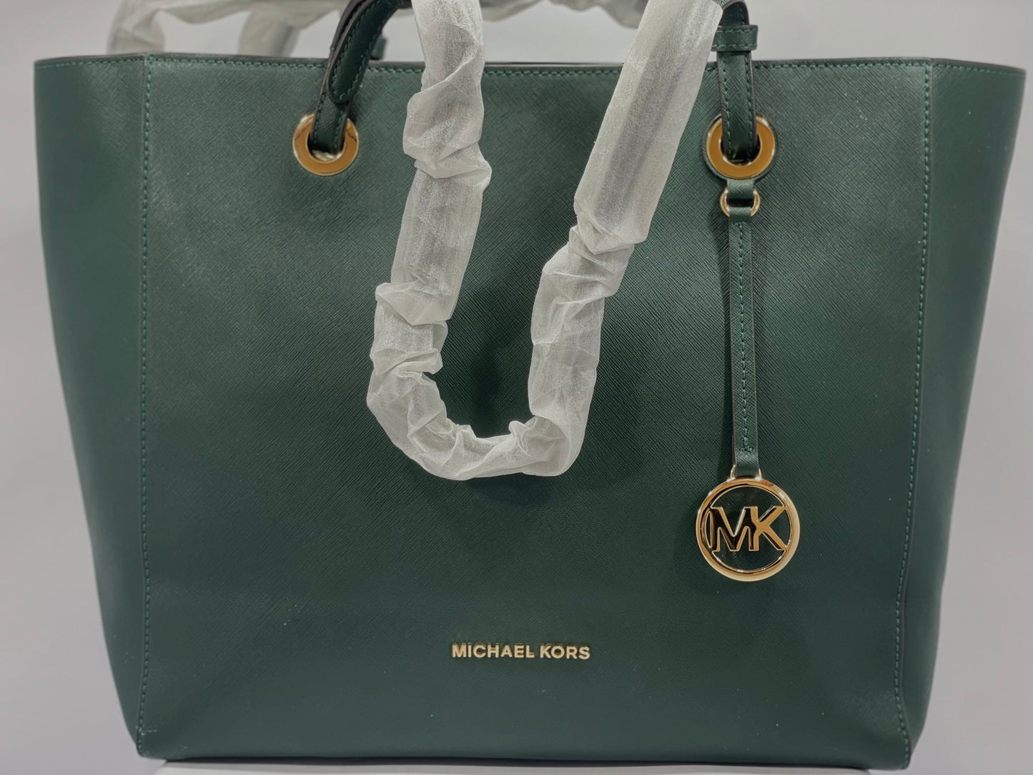 Michael Kors Walsh Saffiano Leather Tote – Forest Green