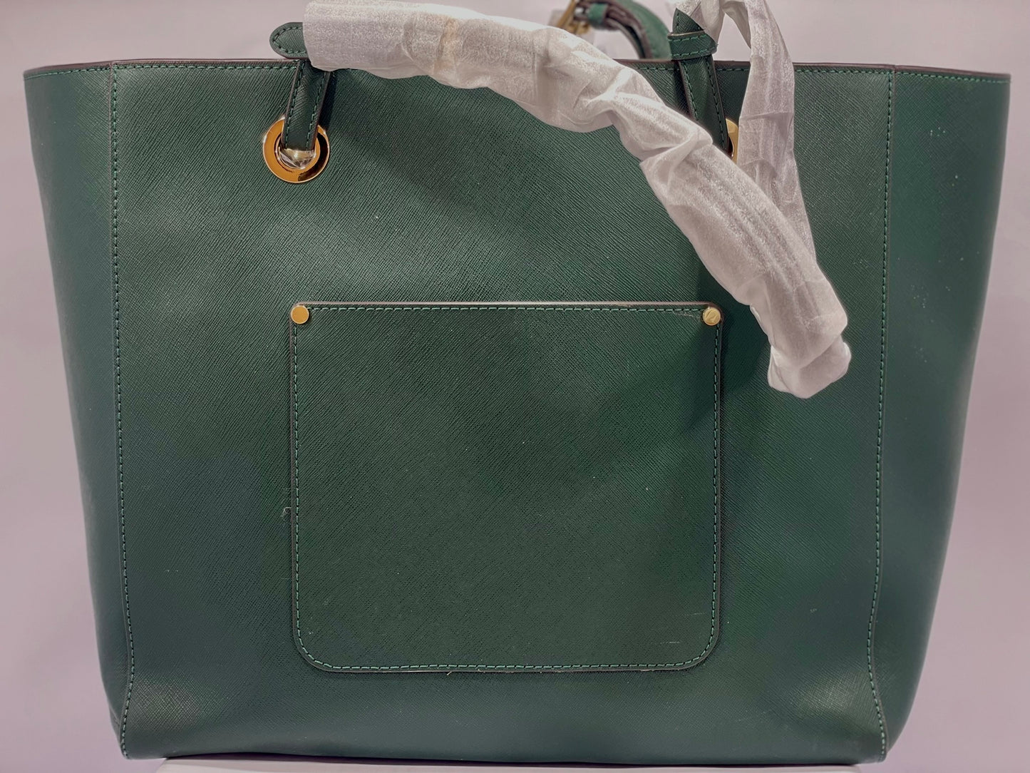 Michael Kors Walsh Saffiano Leather Tote – Forest Green