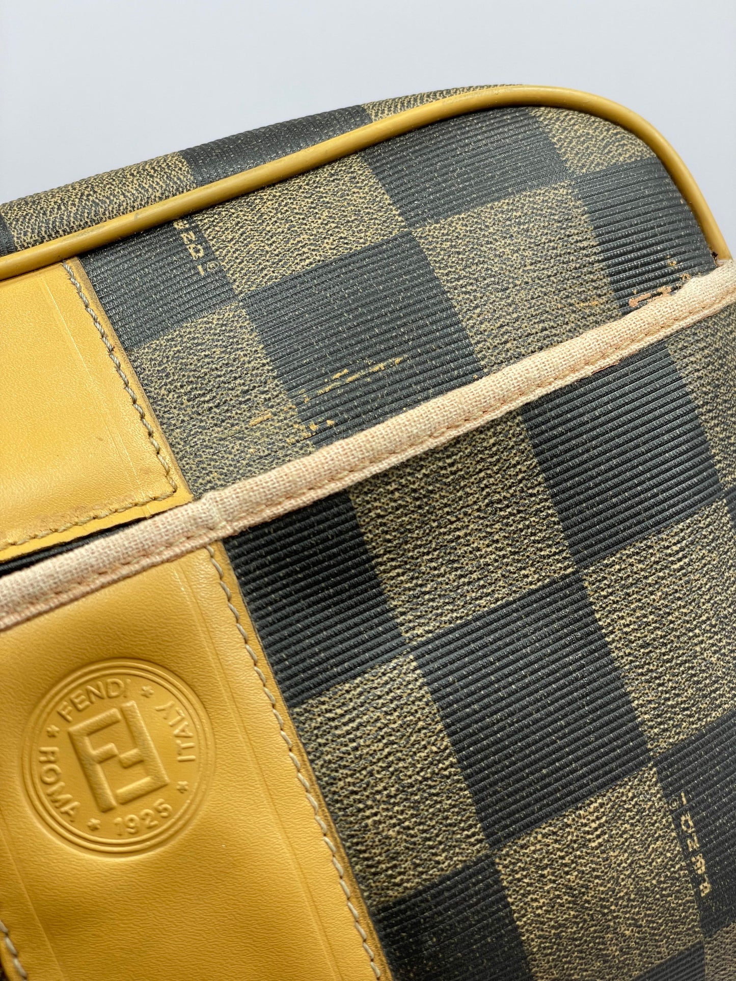 Fendi Vintage Canvas Leather Crossbody