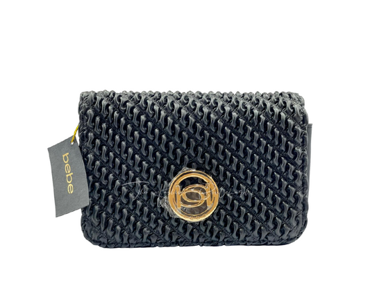 BEBE Black Embossed Crossbody