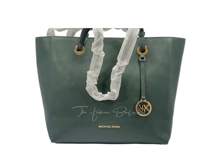 Michael Kors Walsh Saffiano Leather Tote – Forest Green