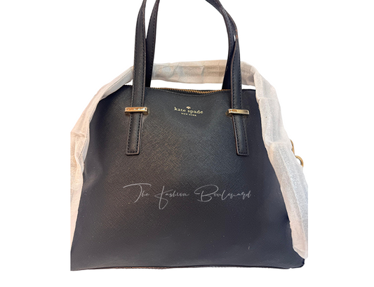 Kate Spade Cedar Street Maise Satchel Bag in Black Saffiano Leather