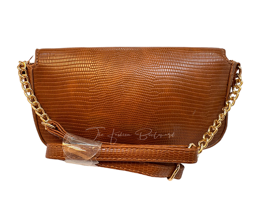 Women’s Tan Faux Snakeskin Crossbody Bag Primark