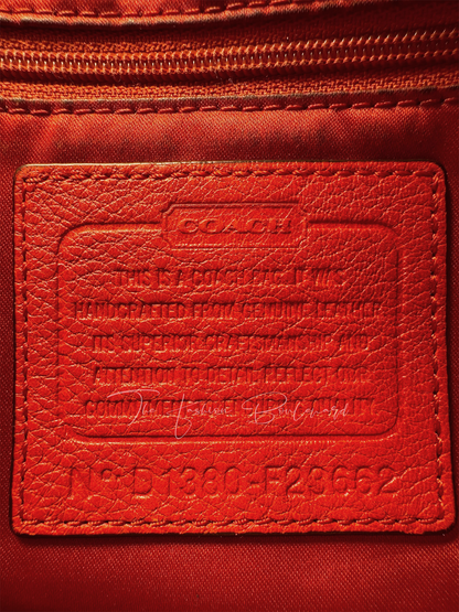 Coach Park Vermillion Red Leather Large North–South Tote