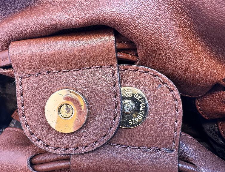 Michael Kors Handbag Satchel in Brown/Gold Leather