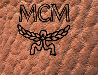 MCM Stark Bebe Boo Mini Backpack in Pink Visetos Monogram