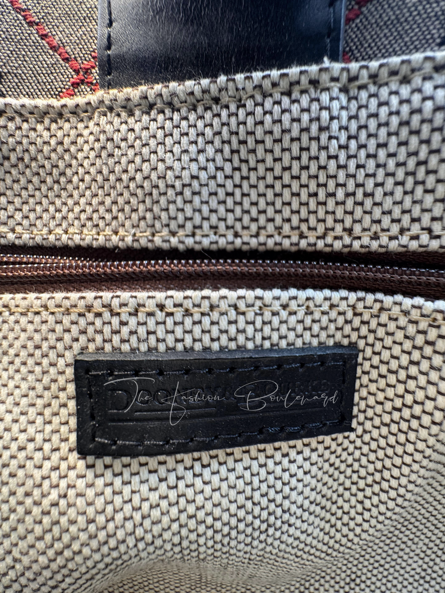 Dooney & Bourke Vintage Signature Monogram Canvas Tote (Rare)