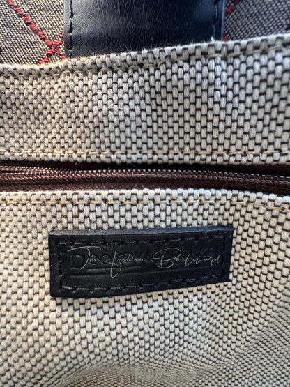 Dooney & Bourke Vintage Signature Monogram Canvas Tote (Rare)