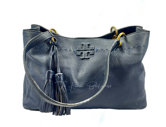 Tory Burch McGraw Tote – Navy Blue