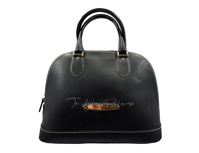 Pierre Cardin Leather Handbag – Black