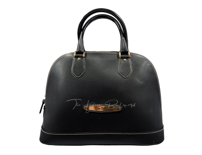 Pierre Cardin Leather Handbag – Black
