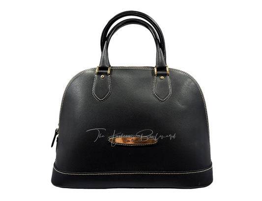 Pierre Cardin Leather Handbag – Black