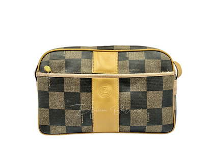 Fendi Vintage Canvas Leather Crossbody