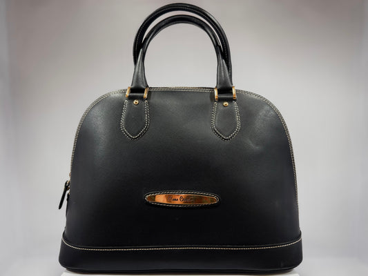 Pierre Cardin Leather Handbag – Black