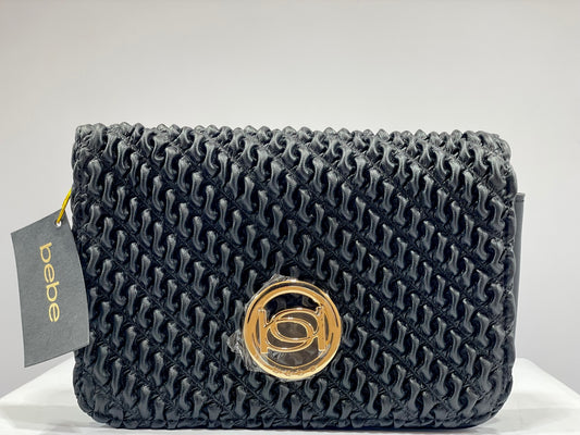 BEBE Black Embossed Crossbody