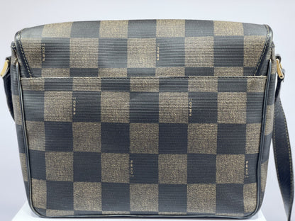 Fendi Dark Brown Leather Crossbody