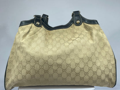 Gucci GG Canvas Sukey Shoulder Bag – Beige