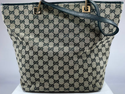 Gucci GG Canvas/Leather 2-Way Tote Bag