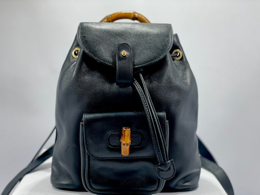 Gucci Bamboo Mini Backpack – Black