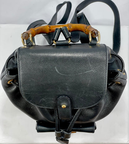 Gucci Bamboo Mini Backpack – Black