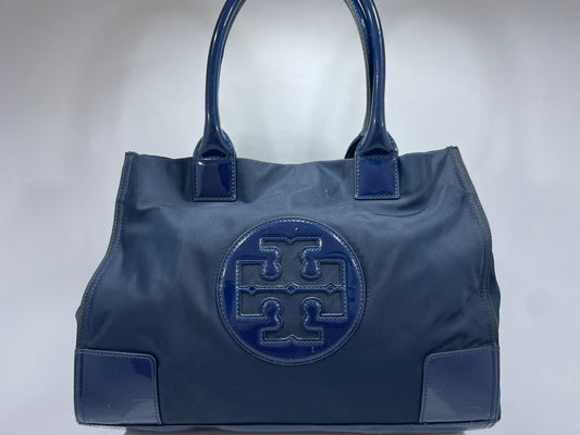 Tory Burch Ella Tote Bag – Navy Blue