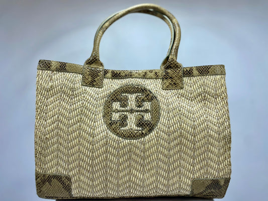 Tory Burch Ella Snake Skin Trim Tote