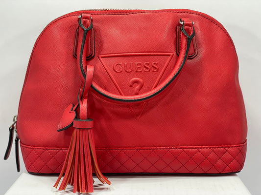 Guess Tassel Detail Bag – Red (Duffel Style)