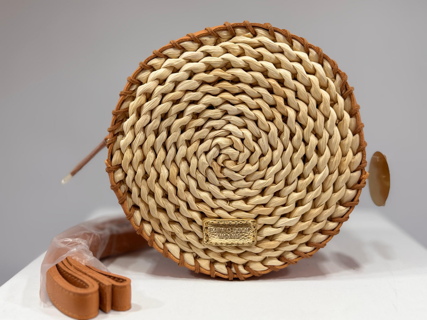 Bath & Body Works Straw Round Crossbody